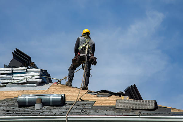 Professional Gutter Installation technician working in Pacolet Mills, SC